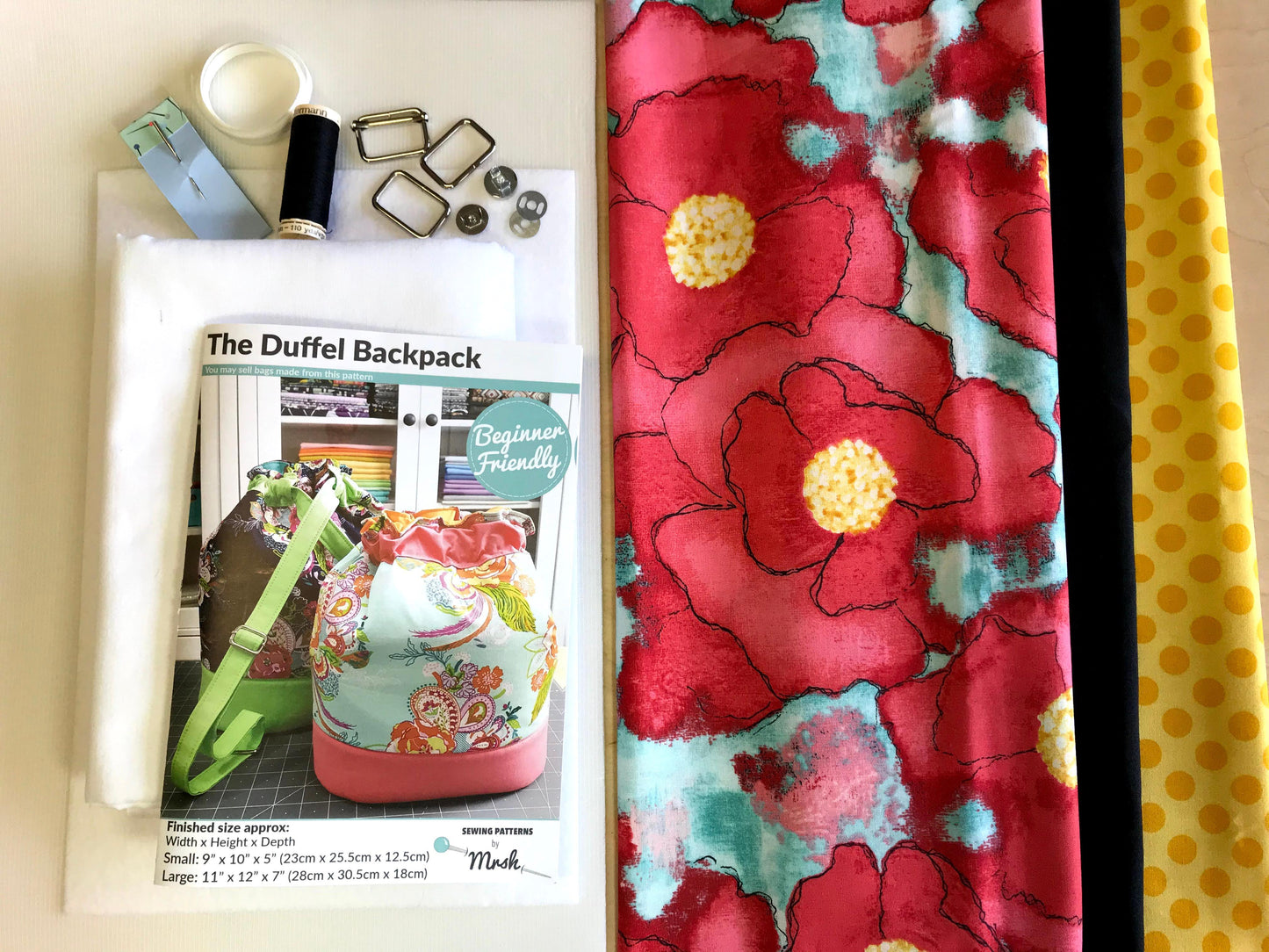 BTO Sewing Project Kit - Duffel Backpack by Mrs H - Cool Stitches