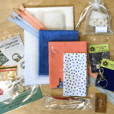 BTO Sewing Project Kit - The Tech Organizer by Around the Bobbin - Cool Stitches