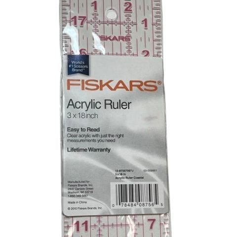 Fiskars Acrylic Ruler - Cool Stitches