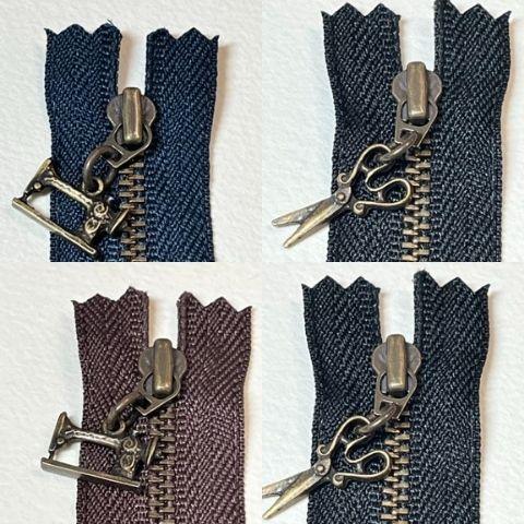 9" Metal Zipper Brn Machine - Cool Stitches